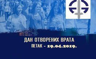 Дан отворених врата – петак 19.04.2019.