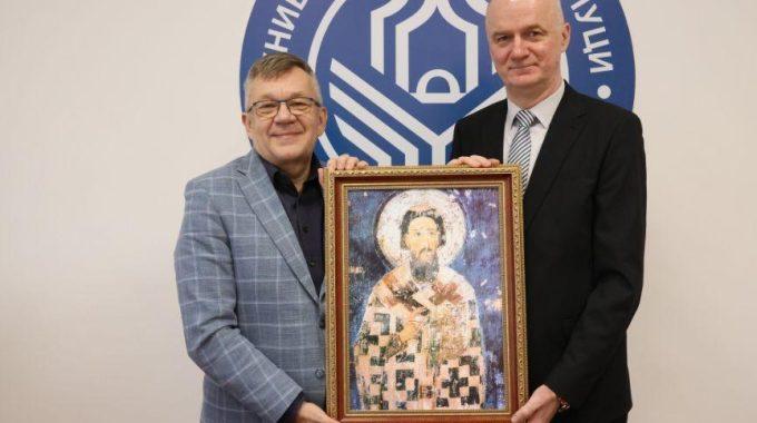 On The Occasion Of The Patron Saint Day Of The Faculty Of Security Sciences, Dean Ćeranić Presented Icons To The Rectorate And University Members