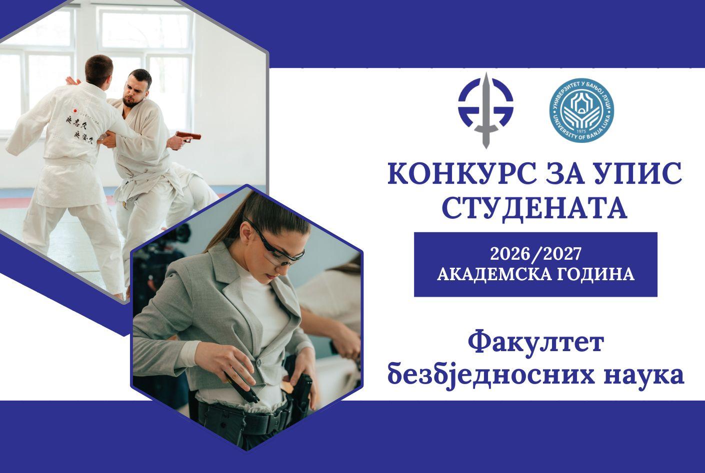 Konkurs za upis studenata u akademskoj 2026/2027. godini